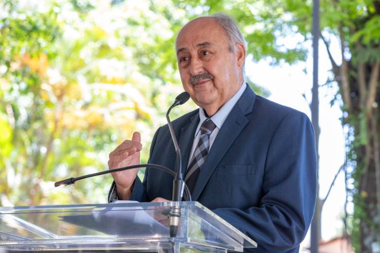 O chefe de Gabinete da Secretaria de Estado da Saúde, Eudes Quintino de Oliveira Júnior, durante cerimônia de 80 anos do Hospital Vital Brazil