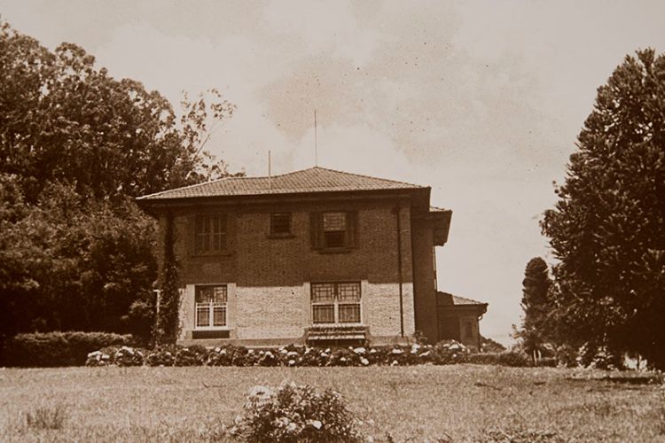 Fachada antiga da atual Casa Afrânio, na década de 1940