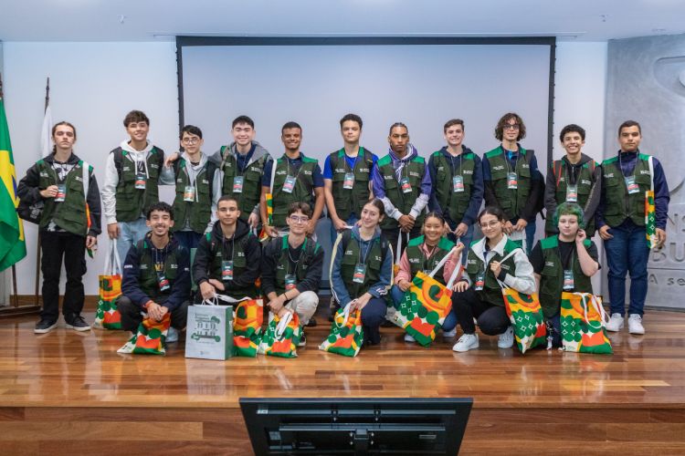 Alunos participantes da OBB 2025 no Instituto Butantan